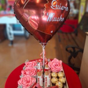 Heart Gift Arrangement in Cancun, real catalog photograph