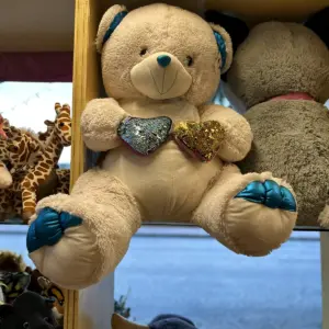 Oso con Corazón Azul