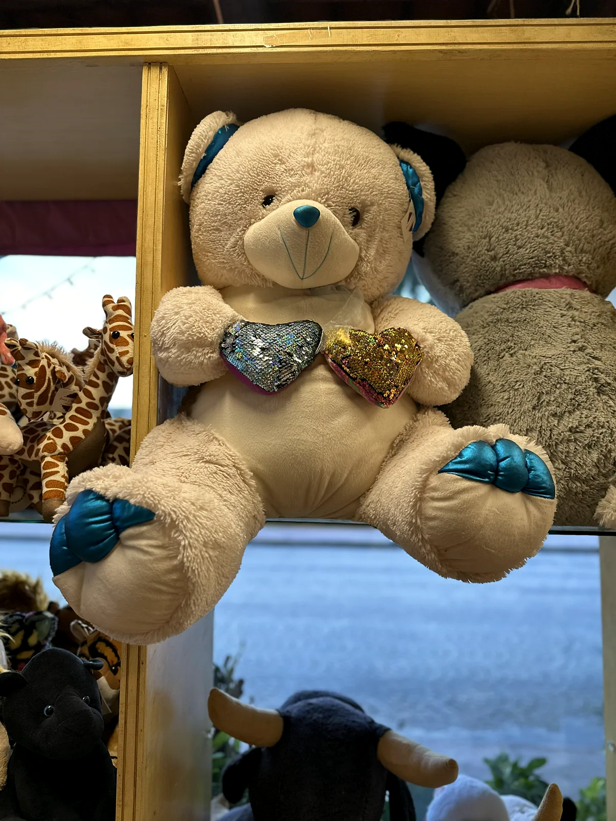 Oso con Corazón Azul