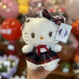 Gatita con Vestido Escocés
